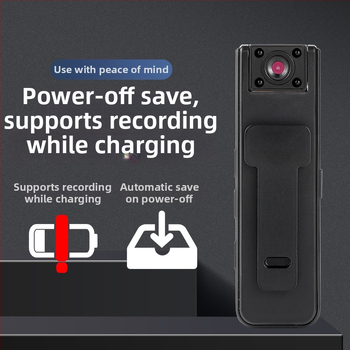 A9 taskukohane klipskaamera, 1080P video, 1.0 MP sensor, kuni 128 GB salvestusruumi, 180 minutit aku kasutusaega