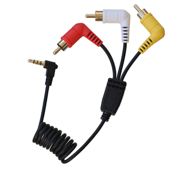 Sony DCR-VX2000E AV uz PC RCA taisnais adapterkabelis, modelis Yr-rca-an11, 80 g, AV audio/video kabelis, adaptera kabelis, tīrs vara kodols, PVC izolācija