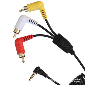 Sony DCR-VX2000E AV uz PC RCA taisnais adapterkabelis, modelis Yr-rca-an11, 80 g, AV audio/video kabelis, adaptera kabelis, tīrs vara kodols, PVC izolācija