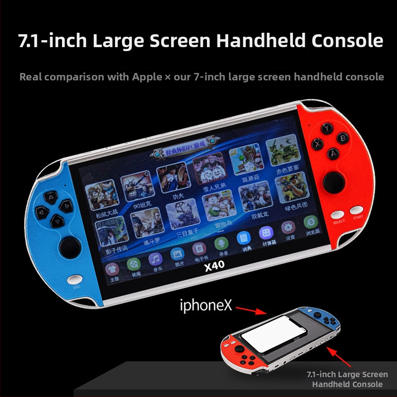 Divu spēlētāju retro rokas spēļu konsoles — 16GB atmiņa, USB interfeiss, 3,5 mm audio, MP4 atskaņotājs