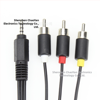 Super Beautiful 3,5 mm 1-3 audio/video dalīšanas kabelis ar RCA kontaktiem, RoHS sertifikāts