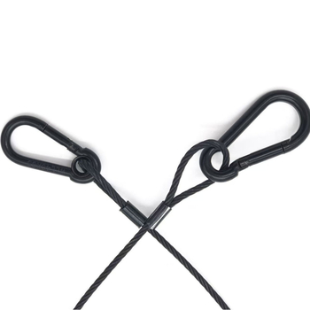 Nerūsējošā tērauda troses augstuma kamerai pacelšanai – pret kritieniem fiksējošs kabelis, 7×7 konstrukcija, materyāls 304, vilces izturība 90 kg, pielāgoti zīmējumi pieejami