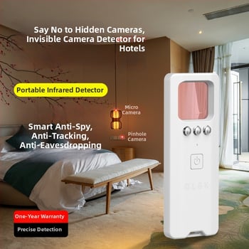 Gudrs kameras detektors viesnīcām, aizsardzība pret uzraudzību un ierakstu, USB infrasarkanais detektors – Modelis: Camera infrared detection; Spriegums: 3.7V; Svars: 0.5 kg
