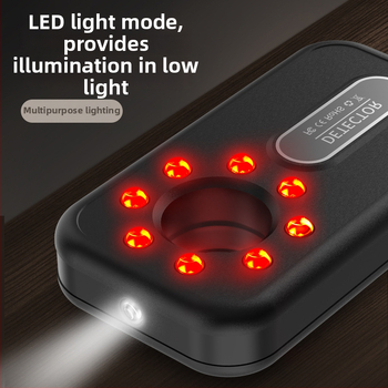 K96 bezvadu infrarālais detektors slēptu kameru atklāšanai viesnīcās un īrētos dzīvokļos, frekvenču josla 1-8000 MHz, noteikšanas diapazons 0.1-10 m