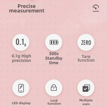 Profesionálna digitálna váha pre kadernícky salón s funkciou peelingu, na krém na farbenie a farbu vlasov, stupnica farbenia vlasov