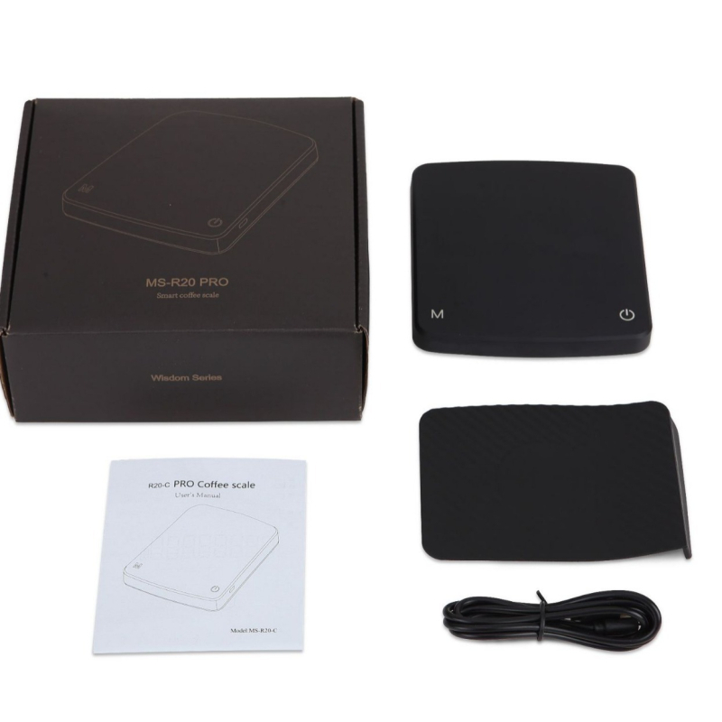 Inteligentna vaga za kavu s automatskim mjerenjem vremena pečenja, kuhinjska vaga, model R20, Xiao Mo Shan, USB punjenje