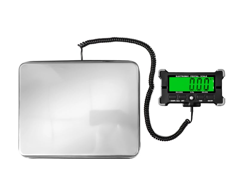 NBL PS-21 elektronička poštanska vaga, kapacitet 200 kg, 0.05 kg koraci, prijenosna platforma za poštu i kućne ljubimce, napajanje: 3× AAA i USB 5V