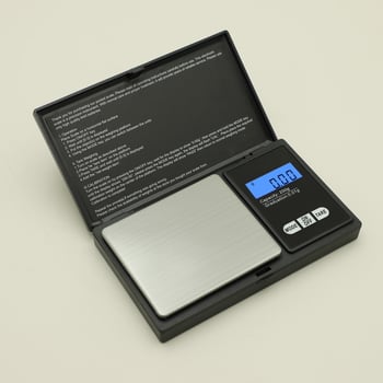 Vaga za nakit, model P258, kapacitet 1000 g, elektronička digitalna vaga, napajanje: 2× AAA baterije, materijali: nehrđajući čelik/ABS plastika/aluminij