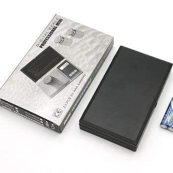 Vaga za nakit, model P258, kapacitet 1000 g, elektronička digitalna vaga, napajanje: 2× AAA baterije, materijali: nehrđajući čelik/ABS plastika/aluminij