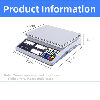 Botu BT419 elektronička plošna vaga, raspon 0–30 kg, funkcija brojanja težine, elektroničko mjerenje