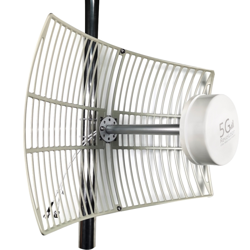 Schlepp 5G mrežasta i parabolična antena, raspon 600–6000 MHz, dobitak 2×30 dBi