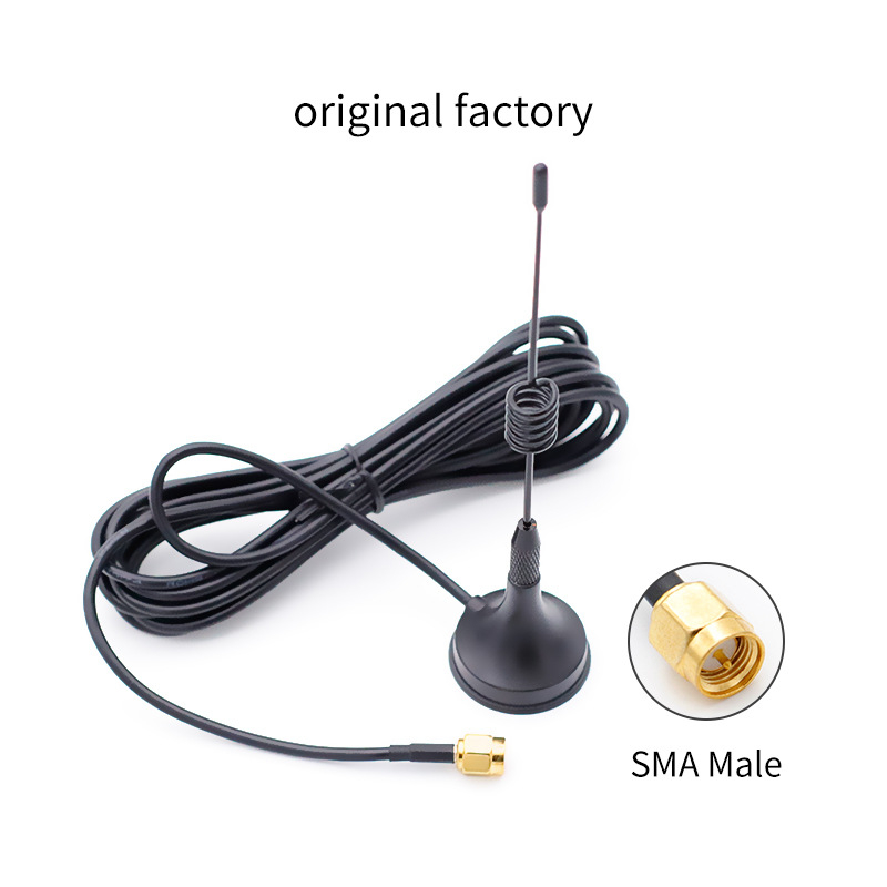 Antena LoRa 433 MHz pentru transmisia datelor, suport magnetic puternic cu ventuză, câștig înalt, impermeabilă pentru exterior