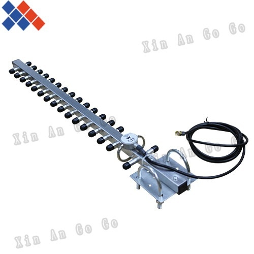 Vanjska usmjerena Yagi antena za Wi‑Fi 2,4 GHz, 16 elemenata, dobitak 25 dBi, impedancija 50 Ω, VSWR ≤ 1,5