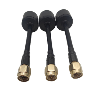 Antena ciupercă, polarizare circulară, 5,5–5,8 GHz, impedanță 50 Ω, câștig 5 dB (VSWR ≤ 1,5)