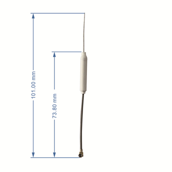 4G WiFi rod antena s IPEX adapter kabelom – dobitak 3,0 dBi, raspon frekvencija 800–960/1710–2700 MHz, impedancija 50 Ω