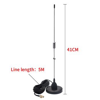 Antena za Walkie-Talkie, vanjska mini antena za auto i dom, 3.0 dBi, 118/144/435 MHz, 50 Ω, SWR ≤1.5, 5 V, OS-UV106, New Hongyu