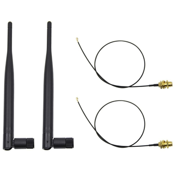 2,4 GHz WiFi antena, vanjska sklopiva antena sa SMA ženskim konektorom, dobitak 5 dBi, 50 Ω impedancija, SWR ≤ 1.5