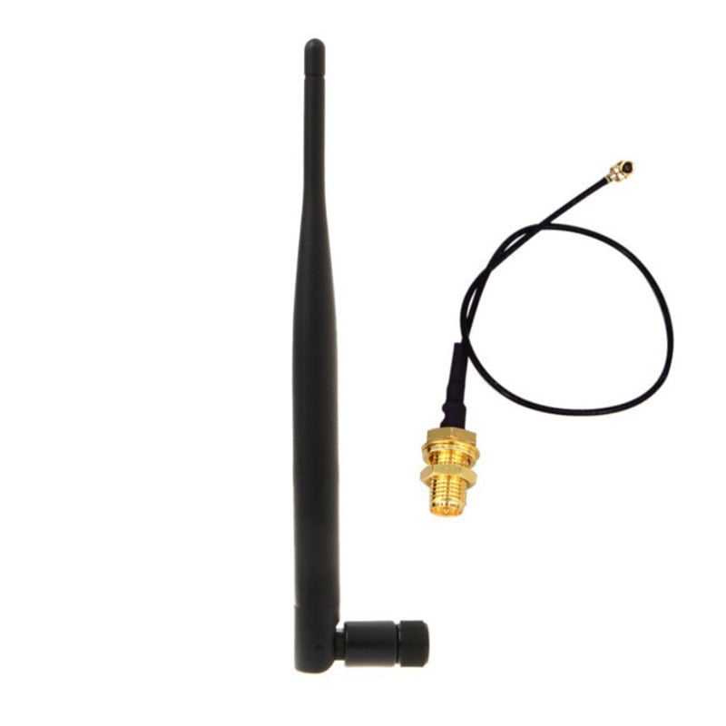 2,4 GHz WiFi antena, vanjska sklopiva antena sa SMA ženskim konektorom, dobitak 5 dBi, 50 Ω impedancija, SWR ≤ 1.5