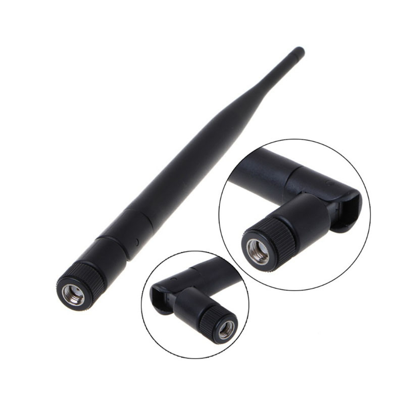 2,4 GHz WiFi antena, vanjska sklopiva antena sa SMA ženskim konektorom, dobitak 5 dBi, 50 Ω impedancija, SWR ≤ 1.5