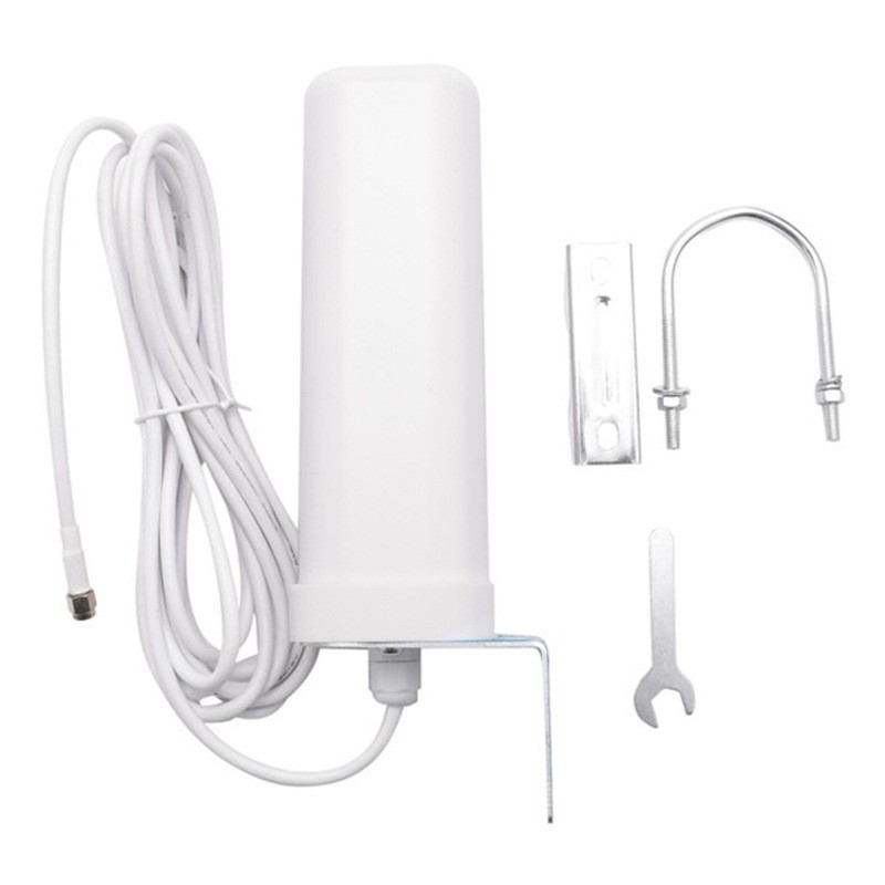 Antena Gun Barrel pentru Router/Modem 3G/4G LTE, Interior/Exterior, 12 dBi câștig, intervalul de frecvențe 698–4900 MHz, 50 Ω, SWR ≤ 1.5, 5 V