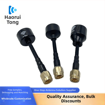 FPV antena za dronove, visok dobitak 2–4 dBi, višepojasmna 1.2/2.4/5.8 GHz, impedancija 50 Ω, SWR ≤ 2.0, duljina kabela po mjeri