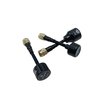 FPV antena za dronove, visok dobitak 2–4 dBi, višepojasmna 1.2/2.4/5.8 GHz, impedancija 50 Ω, SWR ≤ 2.0, duljina kabela po mjeri