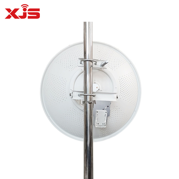 XJS WiFi parabola antenna hosszú távú pont-pont kapcsolathoz, kettős polarizáció, 33 dBi nyereség, SWR ≤ 1.5, modell TDD-4865-33
