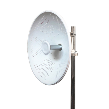 XJS WiFi parabola antenna hosszú távú pont-pont kapcsolathoz, kettős polarizáció, 33 dBi nyereség, SWR ≤ 1.5, modell TDD-4865-33