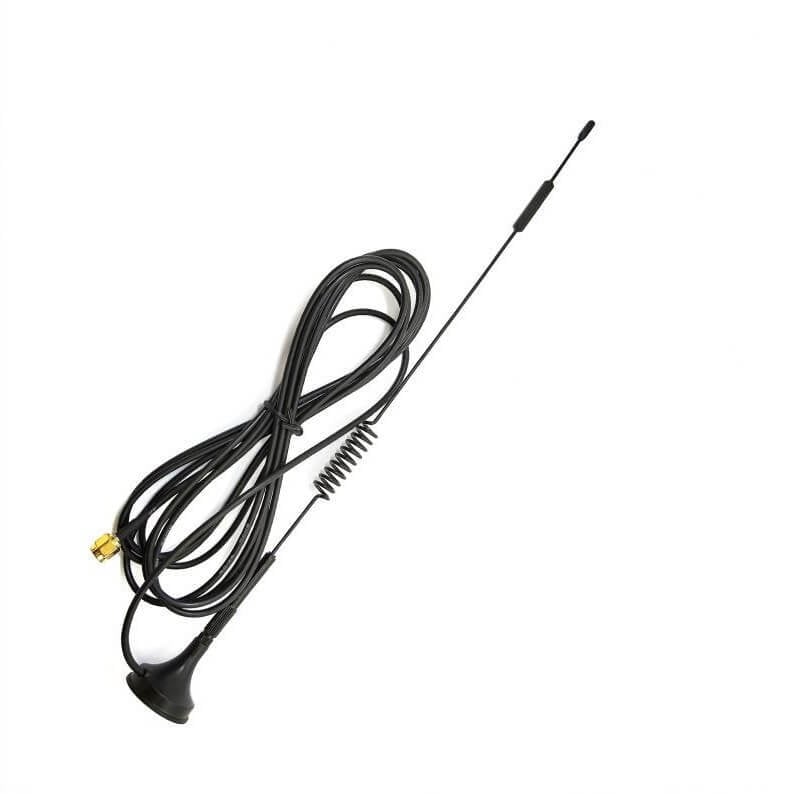 AH-LINK SMA omnidirektívna vonkajšia anténa pre GPRS/GSM/3G/4G, 50 Ω, zisk 12 dB, SWR ≤ 1.5, prísavné uchytenie