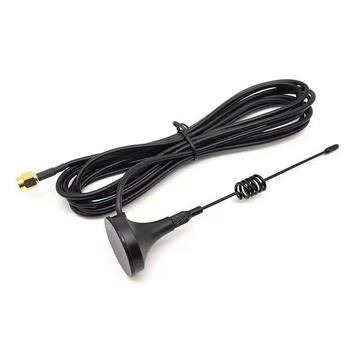 Junyu Magnetna antena s usisnom čašom, 433–470 MHz, RG174 kabel, SMA muški konektor, visoki dobitak