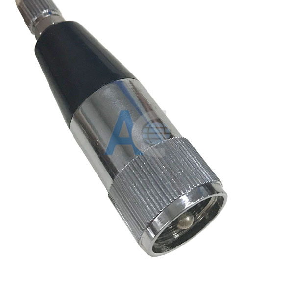 Antena whip omnidirecțională 136–174 MHz, UHF/VHF, 50 Ω, 5 dBi, SWR ≤ 2.0