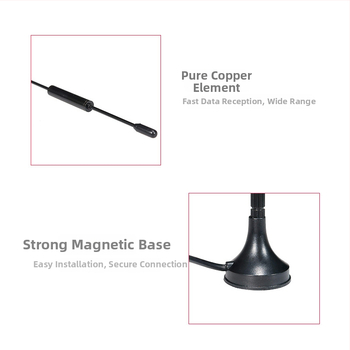 4G anténa so sákovým uchom, omnidirekčná vysoký zisk 10 dBi pre router a sieťovú kartu, 700–2700 MHz, 50 Ω, SWR <= 1.5, 3–5 V