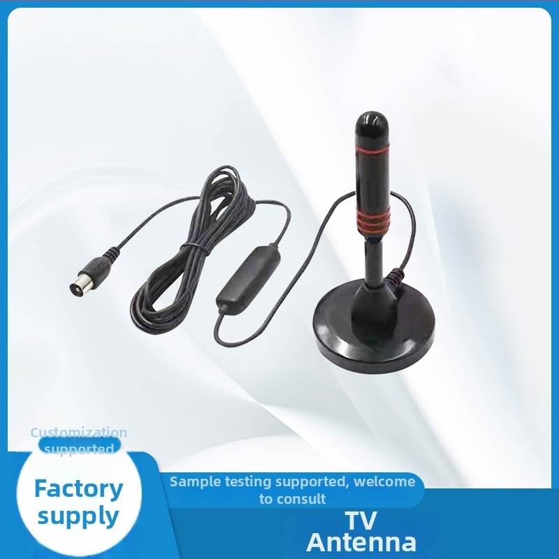 Vnútorná HDTV anténa s USB aktívnym zosilňovačom, príjem ATSC/UHF/VHF, prísavné uchytenie