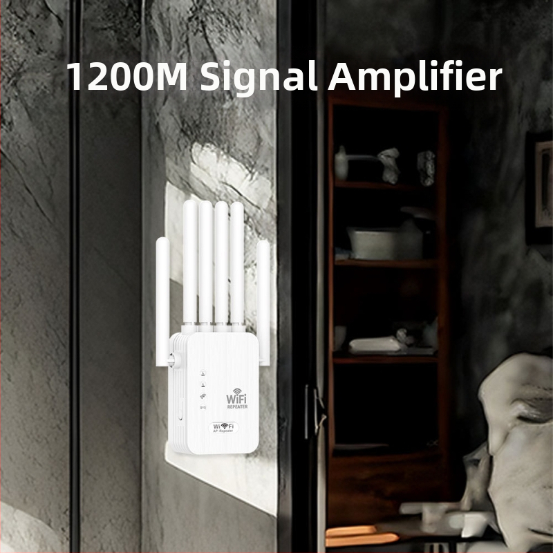 WiFi kordistaja – 6 antenni, Z1200, Cat5 kaabel, 15–30 m edastusulatus, kiirus üle gigabiti, välgukaitse