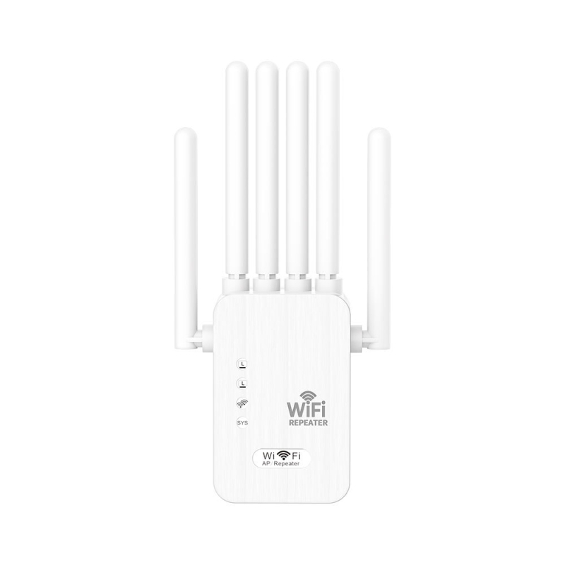 WiFi ismétlő – 6 antenna, 1200M Z1200, Cat5 kábel, 15–30 m relé táv, Gigabit feletti sebesség, villámvédelem