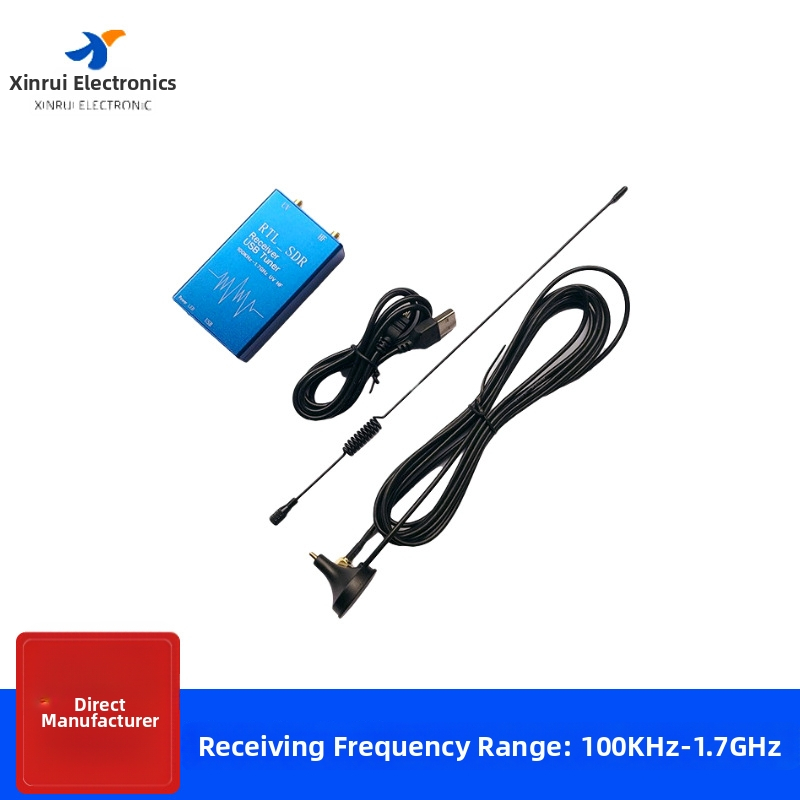 XINRUI RTL-SDR USB prijímač RTL2832U + R820T2, UHF-VHF-HF plný rozsah SDR