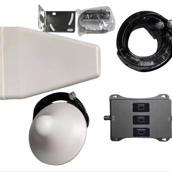 XR GDW trīsjoslu mobilo sakaru signāla pastiprinātājs 2G/3G/4G, 900/1800/2100 MHz, FDD, pārklājums ≤1000 m², svars 0,7 kg