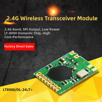 DreamLnk LT8900 2,4 GHz bezvadu transceiver modulis attālinātai vadībai – modulācijas: GFSK/2-FSK/OOK; atbalsta pielāgotu protokolu