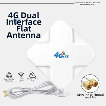 Belső használatra szánt 4G LTE antenna WiFi-routerhez, 35 dBi nyereséggel, frekvenciasáv 1880-2700 MHz, 75 Ω, SWR <=1.5, 3-5 V