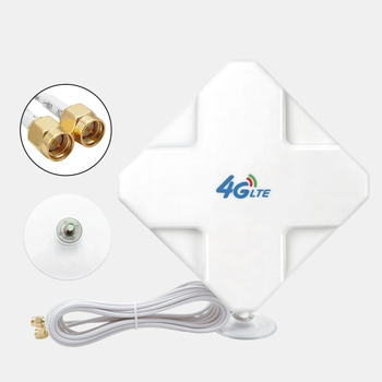 Belső használatra szánt 4G LTE antenna WiFi-routerhez, 35 dBi nyereséggel, frekvenciasáv 1880-2700 MHz, 75 Ω, SWR <=1.5, 3-5 V
