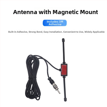 Automobilová FM anténa pre prijímač s dizajnom rohu-patch, zisk 8 dBi, rozsah 80–108 MHz, impedancia 50 Ω, SWR ≤1.5