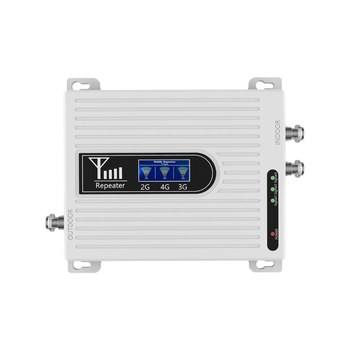 Trīs-zonu mobila signāla pastiprinātājs 900/1800/2100 MHz, FDD, pārklājums 100–1000 m², 4G/5G atkārtojējs