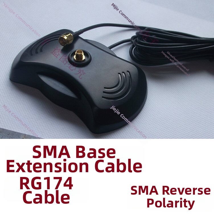 SMA antenas pagarinājuma kabelis ar SMA vīriešu un sieviešu savienotājiem, RG174 RF koaksiālais kabelis, 50 Ω, pielāgota garums