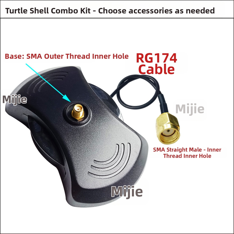 SMA antenas pagarinājuma kabelis ar SMA vīriešu un sieviešu savienotājiem, RG174 RF koaksiālais kabelis, 50 Ω, pielāgota garums