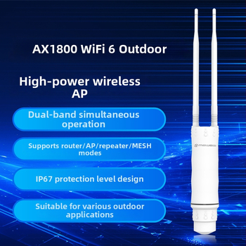 Ipari szintű vezeték nélküli router, kettős antenna, 1800M továbbítás, 450 m lefedettség, IEEE 802.11g