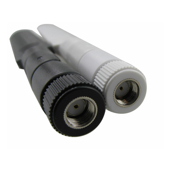 Modul receptie semnal Wi‑Fi dual-band cu câștig de 5 dBi, conector SMA, game de frecvențe 2.4–2.5 GHz și 5.1–5.8 GHz, polarizare verticală, model LKT-Rubber-195-dualband