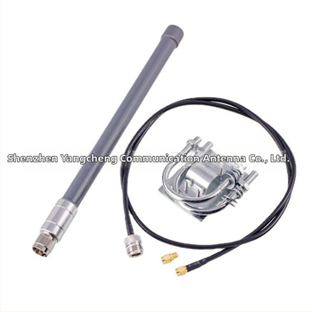 Sklolaminátová anténa pre vonkajšie použitie, multiband 868/915/433 MHz, vodotesná, prispôsobiteľný N konektor, 50 Ω, zisk 3–12 dBi, VSWR ≤1.8