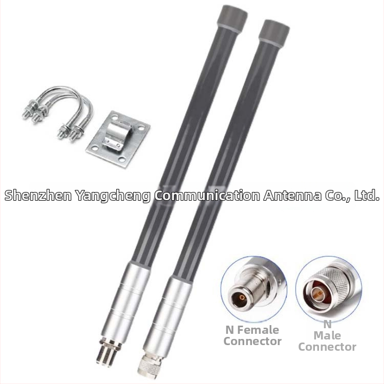 Sklolaminátová anténa pre vonkajšie použitie, multiband 868/915/433 MHz, vodotesná, prispôsobiteľný N konektor, 50 Ω, zisk 3–12 dBi, VSWR ≤1.8