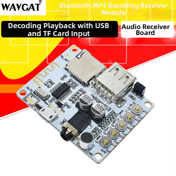 Belaidė Bluetooth garso priėmimo plokštė su dekodavimu ir atkūrimu, USB ir TF kortelės palaikymas, priekinė išvestis