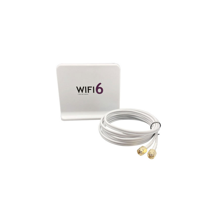 Двуканална диск-антена за WiFi, омнидирекционална, 2.4–5.8 GHz, 8 dBi, 50 Ω, SWR ≤ 1.8